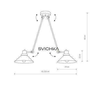 Люстра Nowodvorski TECHNO 9143, Чорний, Білий, Чорний