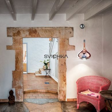 Підвісний світильник (LODES) Studio Italia Design SKY-FALL medium, Хром, Хром