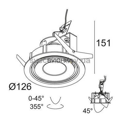 Точковий світильник Delta Light TWEETER M ST 418 21 811 933 WW