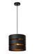 Підвісний світильник Lucide ROSAS &Oslash; 26 cm 1xE27 Black, BLACK, Matt Gold / Brass, Чорний