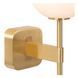 Настінний світильник для ванної Lucide ELDA 1xG9 IP44 Matt Gold / Brass, Matt Gold / Brass, Опал, Опал