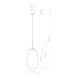 8672 Світильник підвіс Nowodvorski PEAR M PL, Золотой, Прозрачный