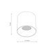 Накладний точковий світильник TK-Lighting 18161 BLAZE CCT 30W, White