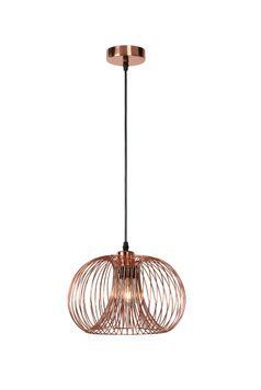 Підвісний світильник Lucide VINTI &Oslash; 30 cm 1xE27 Copper, Copper, Мідний, Мідний