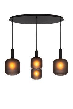 Підвісний світильник Lucide ELOISE 4xE27 Black, BLACK, Антрацит, Антрацит