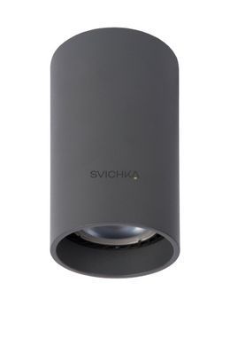 Потолочный точечный светильник Lucide DELTO &Oslash; 5,5 cm LED Dim to warm GU10 1x5W 2200K/3000K Grey