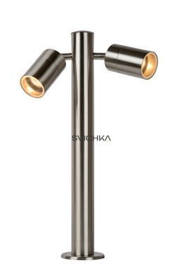 Уличный столбик Lucide ARNE LED &Oslash; 6,3 cm LED GU10 2x5W 2700K IP44 Satin Chrome