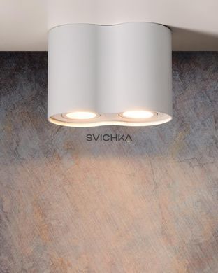 Стельовий точковий світильник Lucide TUBE 2xGU10 White, WHITE