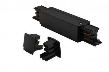Ввод питания + 2 заглушки AZzardo Track Line Power + 2x End Cap AZ2977 black (комплект)