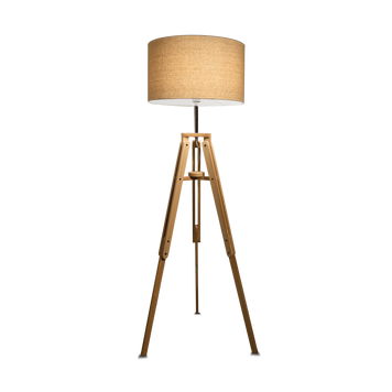 Торшер Ideal Lux KLIMT PT1 137827, Дерев'яний, Дерев'яний, Бежевий, Бежевий