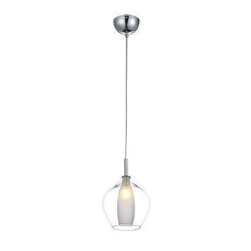 Підвісний світильник AZzardo Amber Milano 1 AZ3074 clear, Хром, Прозорий
