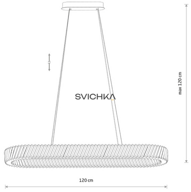 Люстра Nowodvorski Luxora Oval 40W