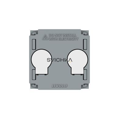 Умный механизм сенсорный проходной/перекрестный ZigBee выключатель 2 сенсора Livolo