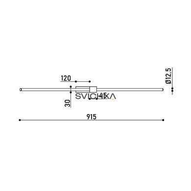 Бра KLOODI DECO WA-GALA SQ915 3K BK/GD