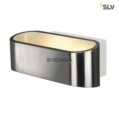 Бра SLV ASSO 151315, Серебро;Белый, Білий, серебро, Білий, Алюміній Мат