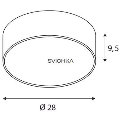 Настінно-стельовий світильник SLV MEDO 30 CW AMBIENT, 3000/4000K, DALI, white
