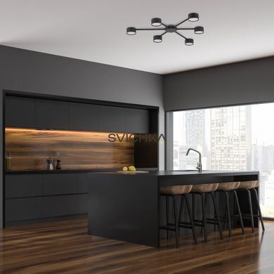 Стельовий світильник TK Lighting AVIA 6, Black, Чорний, Чорний, Чорний