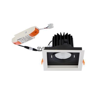Врезной точечный светильник Nowodvorski CL DIA LED 30W 3000K, White/Black