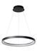 Подвесной светильник Lucide VIDAL &Oslash; 58 cm LED Dim. 1x48W 2700K Black, BLACK, Опал, Черный