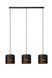 Подвесной светильник Lucide ROSAS 3xE27 Black, BLACK, Matt Gold / Brass, Черный