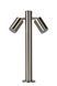 Уличный столбик Lucide ARNE LED &Oslash; 6,3 cm LED GU10 2x5W 2700K IP44 Satin Chrome, Satin Chrome