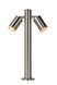 Уличный столбик Lucide ARNE LED &Oslash; 6,3 cm LED GU10 2x5W 2700K IP44 Satin Chrome, Satin Chrome