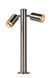 Уличный столбик Lucide ARNE LED &Oslash; 6,3 cm LED GU10 2x5W 2700K IP44 Satin Chrome, Satin Chrome