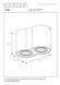 Стельовий точковий світильник Lucide TUBE 2xGU10 White, WHITE