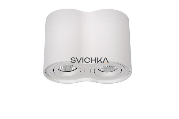 Стельовий точковий світильник Lucide TUBE 2xGU10 White, WHITE