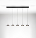 Подвесной светильник Nova luce 9236104 JAILYN 5, Black