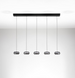 Подвесной светильник Nova luce 9236104 JAILYN 5, Black