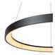 Подвесной светильник Lucide VIDAL &Oslash; 58 cm LED Dim. 1x48W 2700K Black, BLACK, Опал, Черный