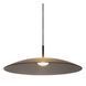 Підвісний світильник Lucide MENGA &Oslash; 60 cm LED Dim. 1x18,6W 2700K Smoke Grey, Smoke Grey, Димчатий, Димчатий