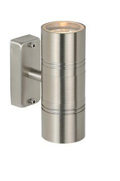 Настінний світильник для дому/вулиці Lucide ARNE-LED &Oslash; 6,3 cm LED GU10 2x5W 2700K IP44 Satin Chrome, Satin Chrome