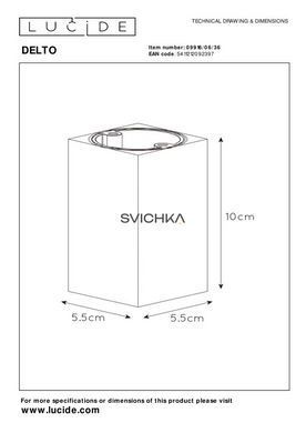 Стельовий точковий світильник Lucide DELTO LED Dim to warm GU10 1x5W 2200K/3000K Grey, Grey