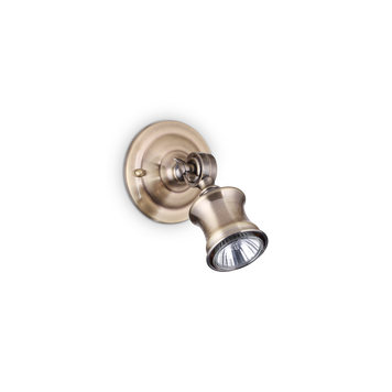 Бра Ideal Lux BARBER AP1, Латунь;Никель, Латунь, Нікель, Бронзовий, Бронзовий