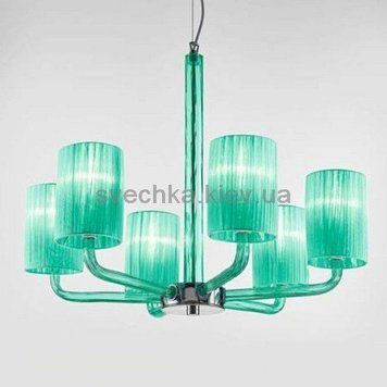 Люстри Sylcom 2120/6-OCE, Вишневий, Хром, Хром