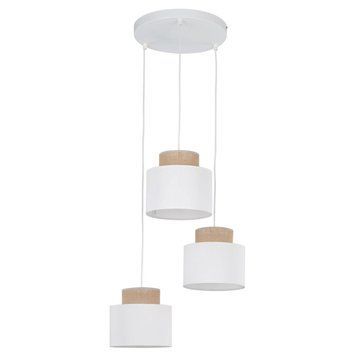 Підвісний світильник TK Lighting DUO JUTA 3, White