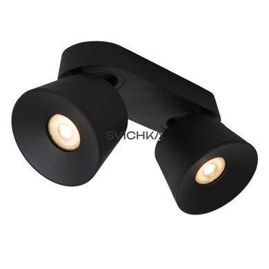 Потолочный точечный светильник Lucide TRIGONO 2xGU10 Black