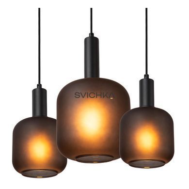 Підвісний світильник Lucide ELOISE 7xE27 Black, BLACK, Антрацит, Антрацит