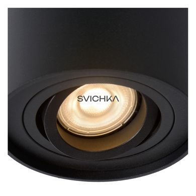 Потолочный точечный светильник Lucide TUBE &Oslash; 9,6 cm 1xGU10 Black