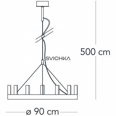 Люстра Fontana Arte Chandelier, Black