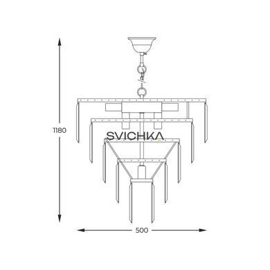 Люстра Zuma Line Amedeo 10, Gold/Transparent