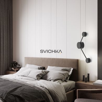 Настінний світильник TK Lighting AVIA 2, Black, Чорний, Чорний, Чорний