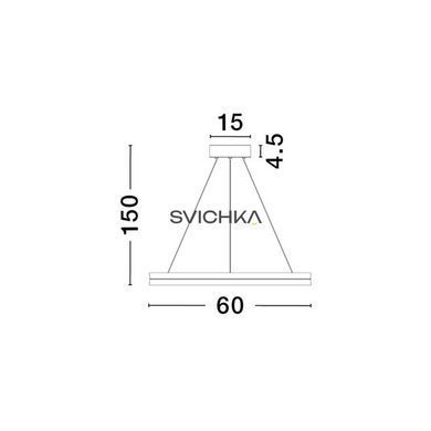 Подвесной светильник Nova luce CANTRIA 1, Black/Brass