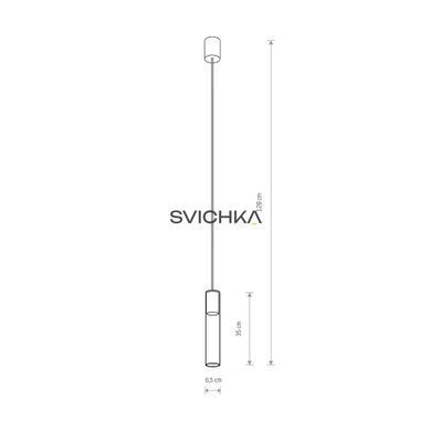 Підвісний світильник Nowodvorski CYLINDER BLACK L zwis PL, Прозорий, Прозорий