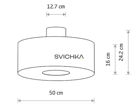 Стельовий світильник Nowodvorski AMARELA M, Black