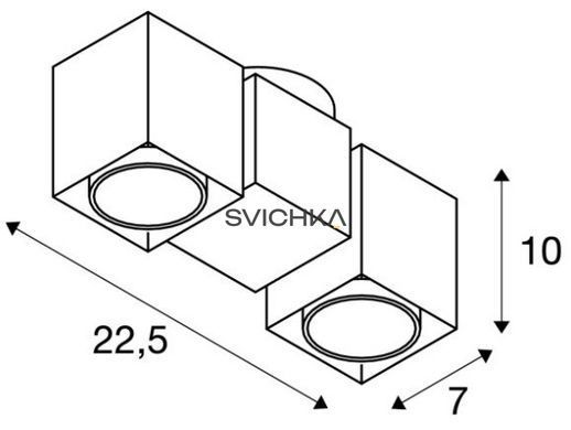 Потолочный спот SLV 151531 ALTRA DICE SPOT