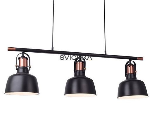 Люстра Azzardo AZ2144 Darling 3 Line Black, Чорний, Бежевий, Мідний, Чорний