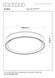 Стельовий світильник Lucide NURIA &Oslash; 50 cm LED Dim. 1x36W 2700K Black, BLACK